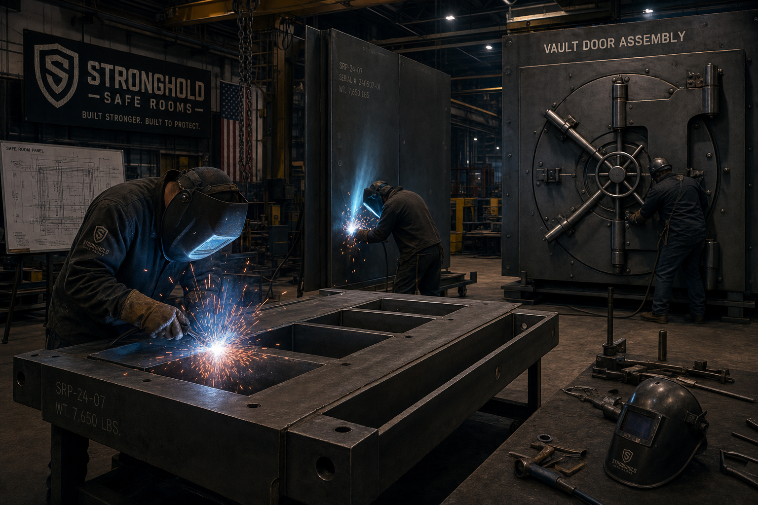 Theis Industries Tekton fabrication facility building safe room panels
